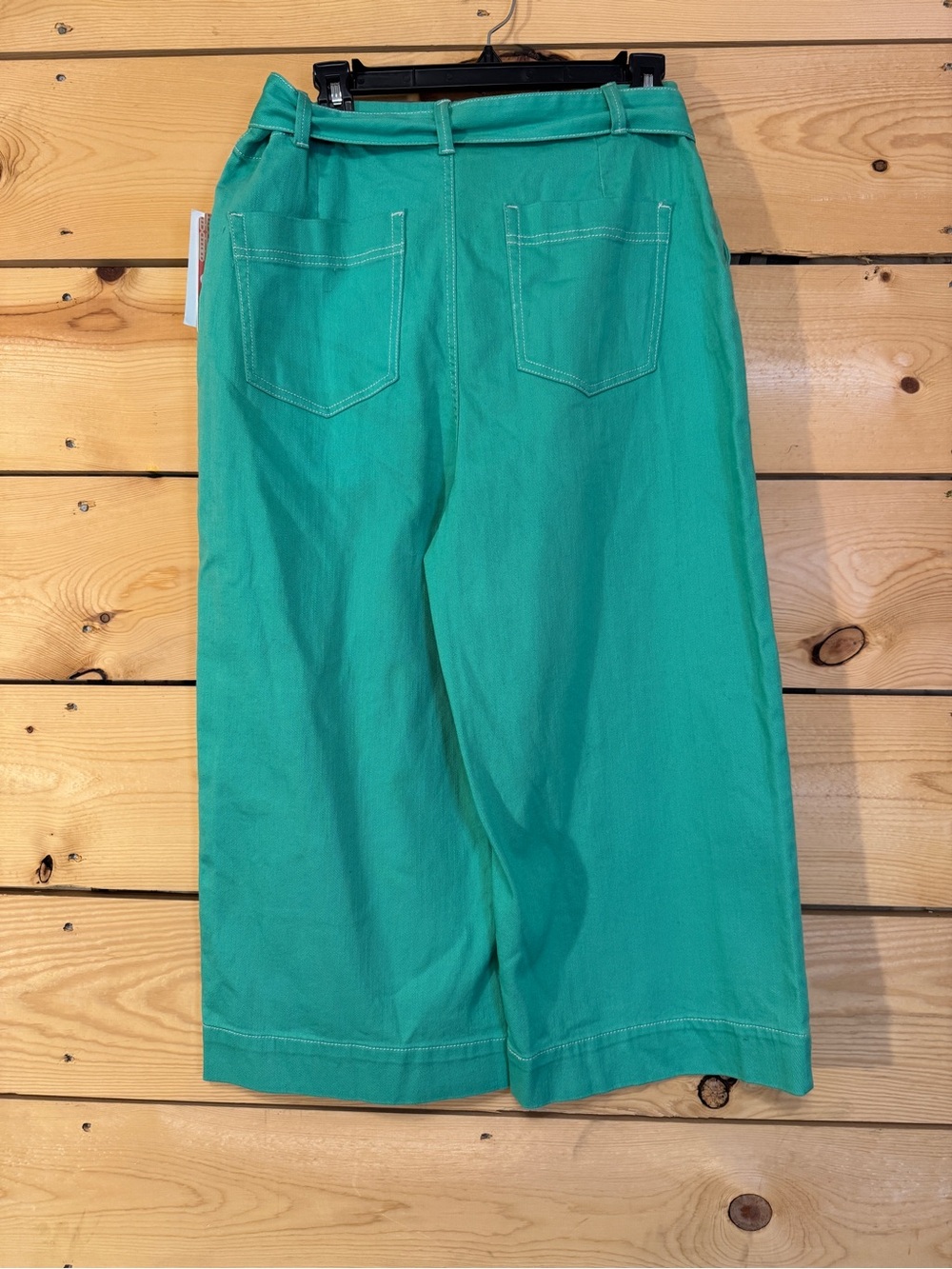 GB Girls Women’s Paperbag Waist Wide Leg Culotte Shorts Teal NWT Size 13 - Picture 5 of 11